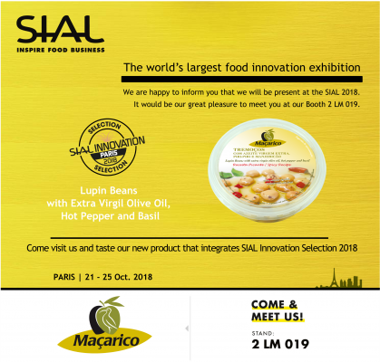 Maçarico's new product is on the list 'SIAL Innovation Selection 2018'
